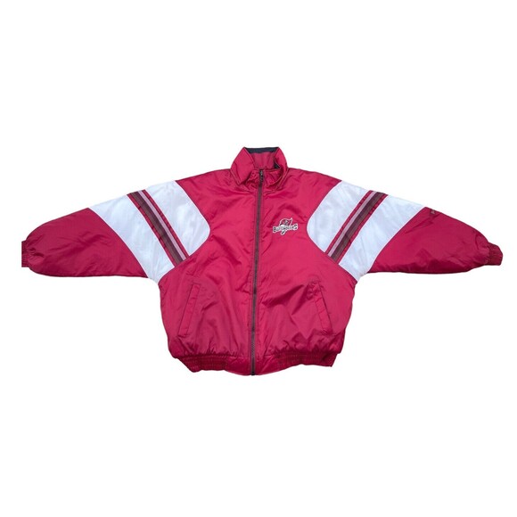 Pro Player Tampa Bay Buccaneers Red/White Puffer Football NFL NFC Jacket Size XL - Picture 1 of 10